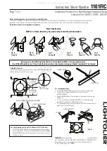 Preview for 1 page of Lightolier 1101FIC Instruction Sheet