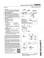 Предварительный просмотр 2 страницы Lightolier 1104FES Installation Manual