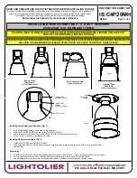 Lightolier 4" RECESSED EVOLUTION Installation Instructions предпросмотр