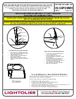 Предварительный просмотр 2 страницы Lightolier 4" RECESSED EVOLUTION Installation Instructions