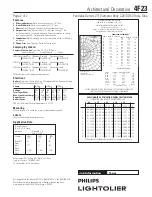 Предварительный просмотр 2 страницы Lightolier 4F23 Specification