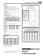 Предварительный просмотр 2 страницы Lightolier 4F28 Specification