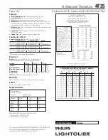 Предварительный просмотр 2 страницы Lightolier 4F35 Specification