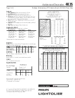 Preview for 2 page of Lightolier 4K35 Specification