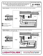 Preview for 4 page of Lightolier 4X9 MATRIX SERIES Instructions For Maintenance Reference