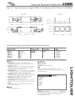 Lightolier 603MR Specification preview