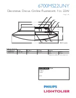 Lightolier 6700MS22UNY Specification предпросмотр