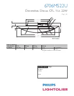 Предварительный просмотр 1 страницы Lightolier 6706MS22U Specification