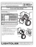 Предварительный просмотр 2 страницы Lightolier 83ED17R SERIES Attachment Manual