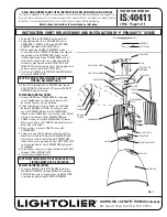 Preview for 1 page of Lightolier 9” PENDALYTE SERIES Assembly And Installation