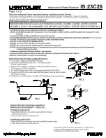 Lightolier Alcyon 23C20BT Instructions For Installation And Operation предпросмотр