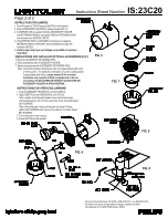 Предварительный просмотр 2 страницы Lightolier Alcyon 23C20BT Instructions For Installation And Operation