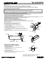 Lightolier Alcyon 23S39T6 Instructions For Installation preview