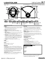 Lightolier Aleron A-7 Datasheet preview