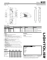 Lightolier Alice 46531 Specification предпросмотр