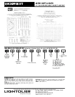 Предварительный просмотр 2 страницы Lightolier Alter Dome QVC2GPFOS1FT Specification