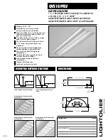 Предварительный просмотр 1 страницы Lightolier ALTER LOUVER QVS1GPFLV Specification