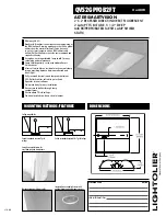 Предварительный просмотр 1 страницы Lightolier ALTER SMARTVISION QVS2GPFOB2FT Specification