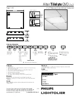 Lightolier Alter Tilelyte QVD Specification предпросмотр