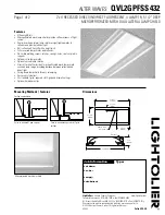 Lightolier Alter Waves QVL2GPFSS432 Specification preview