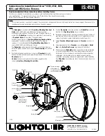 Lightolier Arco 4531 series Instructions For Installation предпросмотр