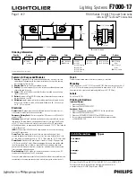 Lightolier Armstrong F7000-17 Product Manual предпросмотр