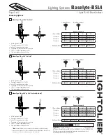 Предварительный просмотр 3 страницы Lightolier Baselyte-BSL4 Datasheet