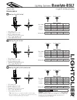 Предварительный просмотр 3 страницы Lightolier Baselyte-BSL7 Datasheet