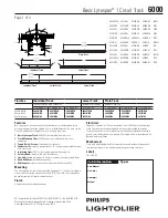 Preview for 1 page of Lightolier Basic Lytespan 6000 Specification