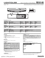 Lightolier Brisa FB5114U Specification предпросмотр