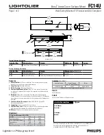 Lightolier Brisa FC14U Specification preview