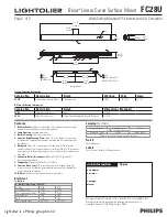 Preview for 1 page of Lightolier Brisa FC28U Specification