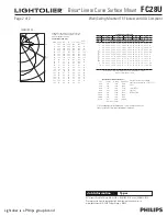 Preview for 2 page of Lightolier Brisa FC28U Specification