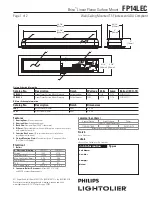 Предварительный просмотр 1 страницы Lightolier Brisa FP14LEC Specification