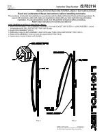 Preview for 2 page of Lightolier Brisa linear 3" bow surface Installation Instructions