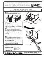 Предварительный просмотр 1 страницы Lightolier C4AICLV Instruction Sheet