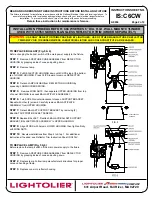 Предварительный просмотр 2 страницы Lightolier C6CW SERIES Installation