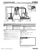 Lightolier Calculite 6132BU Specification предпросмотр