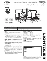 Предварительный просмотр 1 страницы Lightolier Calculite 7052QD Specification