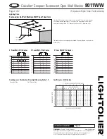 Предварительный просмотр 2 страницы Lightolier Calculite 8011WW Specification