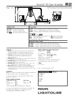 Предварительный просмотр 1 страницы Lightolier Calculite 8022 Specification