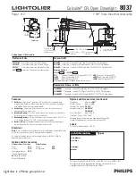 Lightolier Calculite 8037 Specification предпросмотр