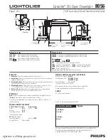 Preview for 1 page of Lightolier Calculite 8056 Specification