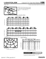 Предварительный просмотр 2 страницы Lightolier Calculite 8086 Specification