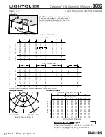 Предварительный просмотр 3 страницы Lightolier Calculite 8086 Specification