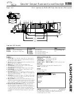 Lightolier Calculite 8098 Specification предпросмотр