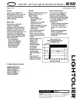 Предварительный просмотр 2 страницы Lightolier Calculite AF2UV Specification