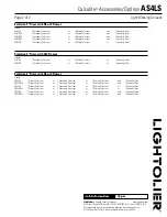 Предварительный просмотр 2 страницы Lightolier Calculite AS4LS Specification