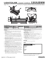 Lightolier Calculite C2X21LEDWW Specification предпросмотр