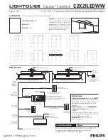 Предварительный просмотр 2 страницы Lightolier Calculite C2X21LEDWW Specification